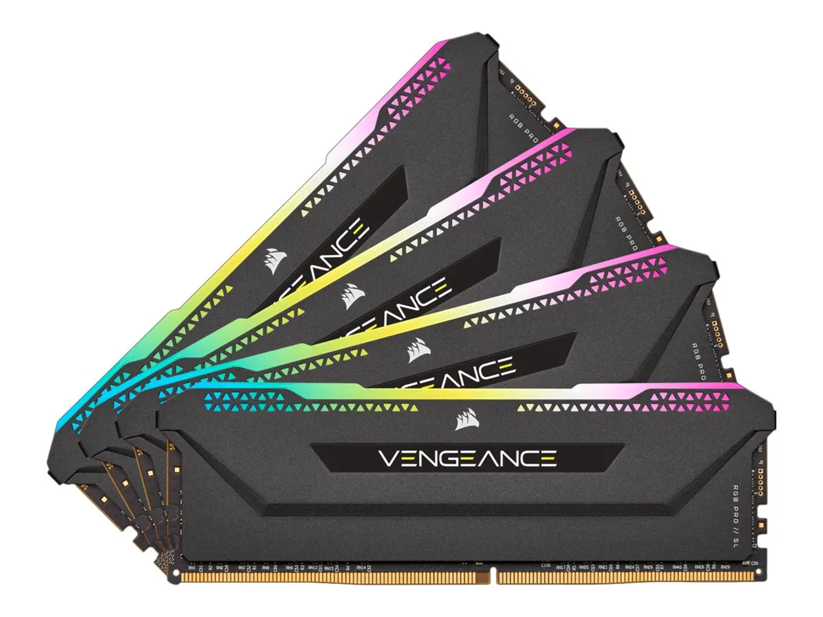 Corsair Vengeance RGB DDR4-3200 CL16 32 GB Kit (4x 8 GB) (CMH32GX4M4E3200C16)