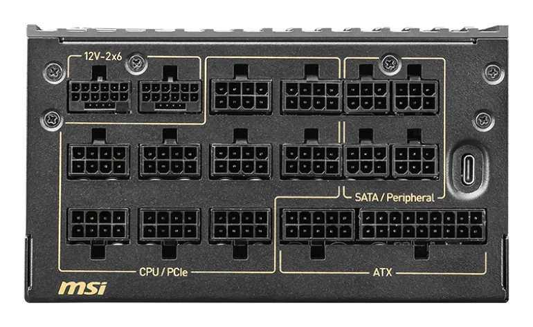 MSI MEG Ai1600T PCIE5 Netzteil 1600 W 24-pin ATX ATX Schwarz – Bild 2