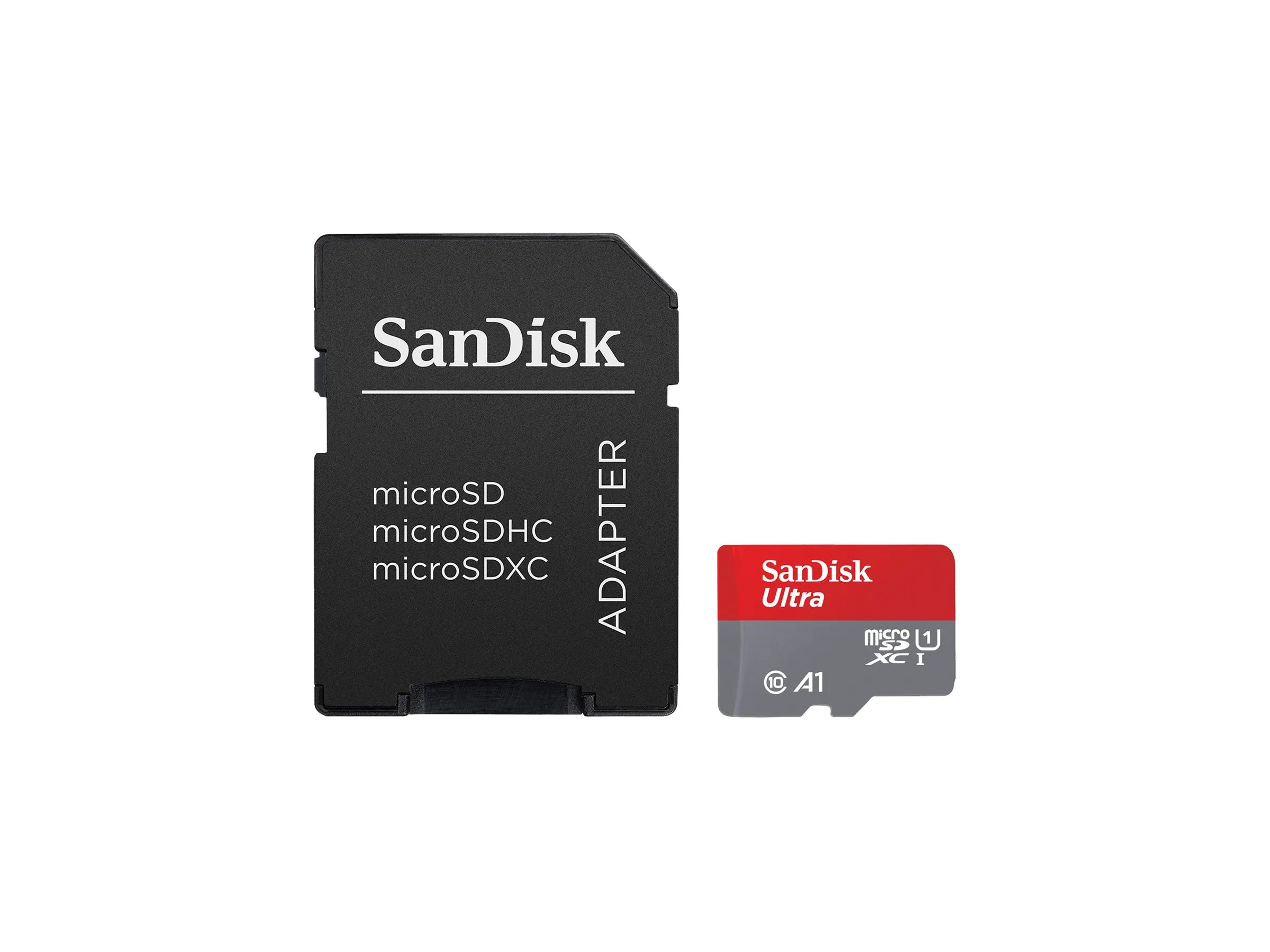 SD MicroSD Card 64 GB SanDisk Ultra A1 Class 10 inkl. Adap (SDSQUAB-064G-GN6MA)