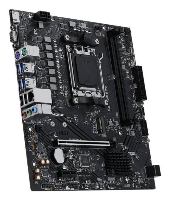 MSI PRO A620AM-B EVO Motherboard AMD A620A Sockel AM5 micro ATX – Bild 2