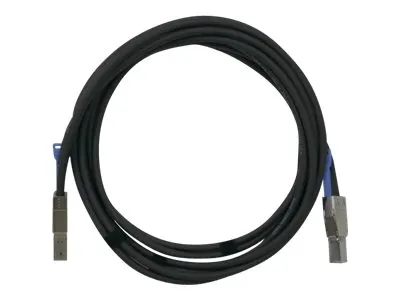 QNAP CAB-SAS30M-8644 Serial Attached SCSI (SAS)-Kabel 3 m Schwarz, Metallisch