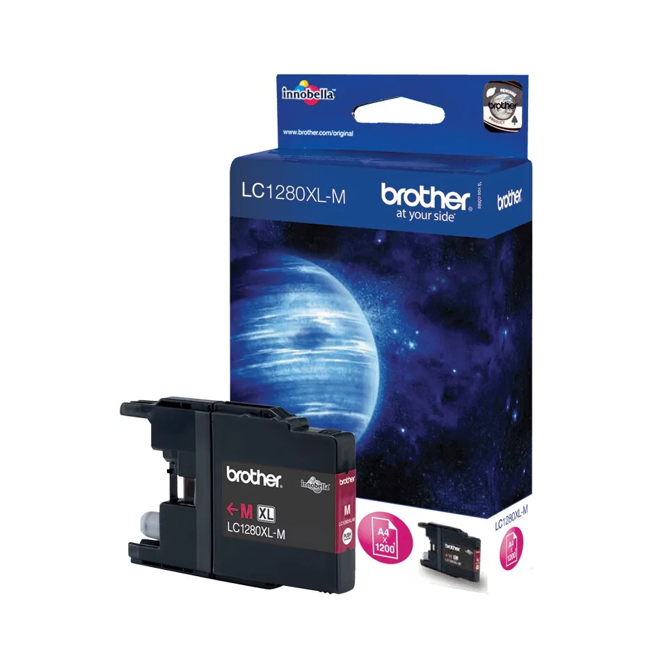 Brother LC1280XLM Druckerpatrone 1 Stück(e) Original Hohe (XL-) Ausbeute Magenta – Bild 1