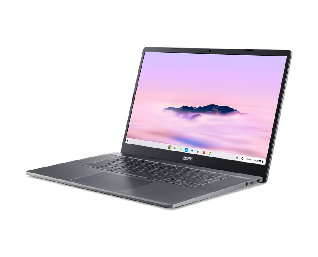 Acer Chromebook CB515-2HT-5389 Intel® Core™ i5 i5-1235U 39,6 cm (15.6") Touchscreen Full HD 16 GB LPDDR5x-SDRAM 256 GB SSD Wi-Fi 6E (802.11ax) ChromeOS Grau QWERTZ Deutsch – Bild 3