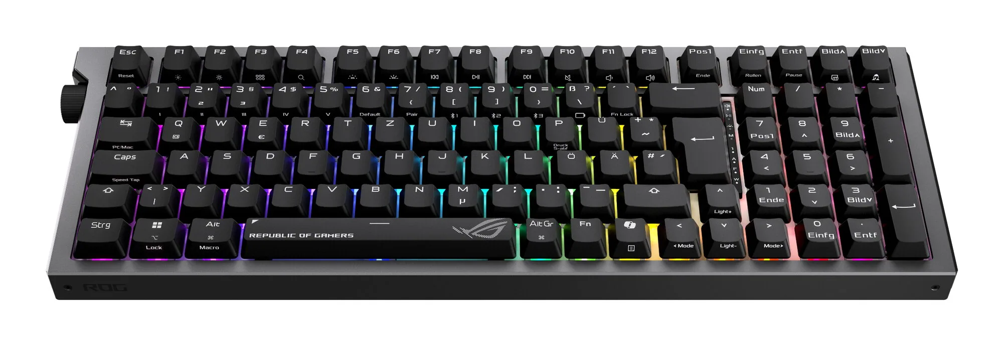 ASUS ROG Strix Morph 96 Wireless Tastatur Gaming USB + RF Wireless + Bluetooth QWERTZ Deutsch Schwarz – Bild 2