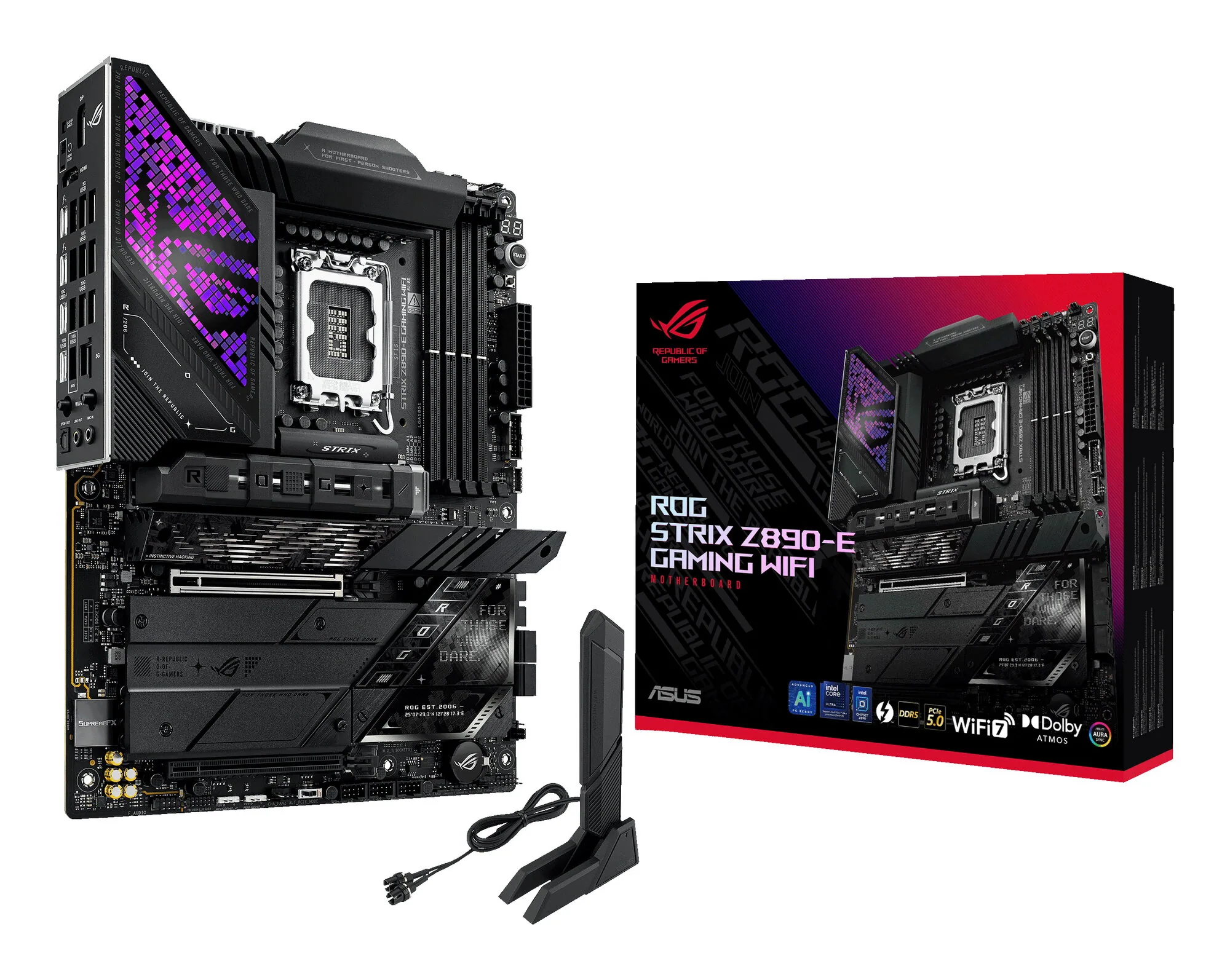 ASUS ROG STRIX Z890-E GAMING WIFI Intel Z890 LGA 1851 (Socket V1) ATX – Bild 1