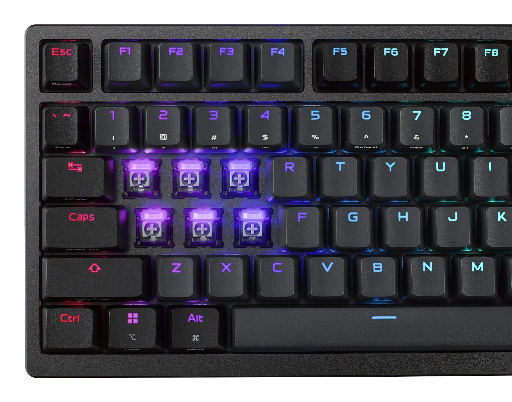 ASUS ROG Azoth 96 HE Tastatur Gaming USB + RF Wireless + Bluetooth QWERTZ Schwarz – Bild 6