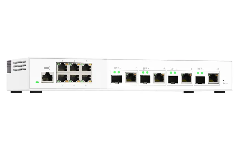 QNAP QSW-M2106-4C Netzwerk-Switch Managed L2 2.5G Ethernet (100/1000/2500) Weiß – Bild 2