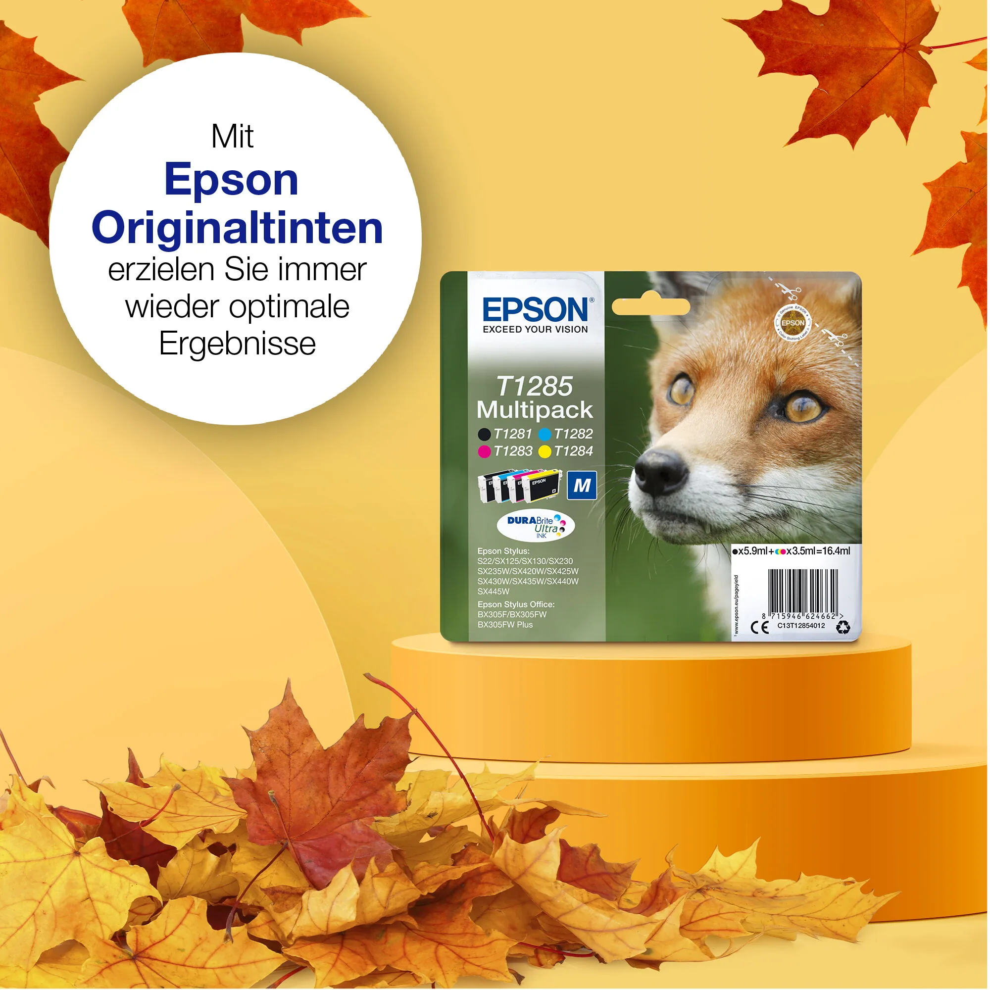 Epson Fox T1281 Fuchs DURABrite Ultra Single Black Tinte – Bild 3