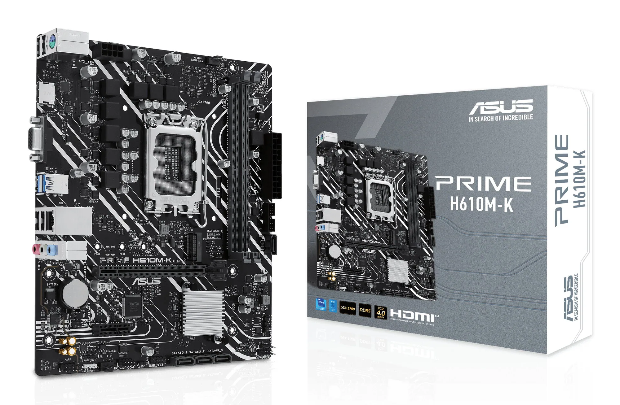 ASUS Prime H610M-K Intel H610 LGA 1700 micro ATX – Bild 1