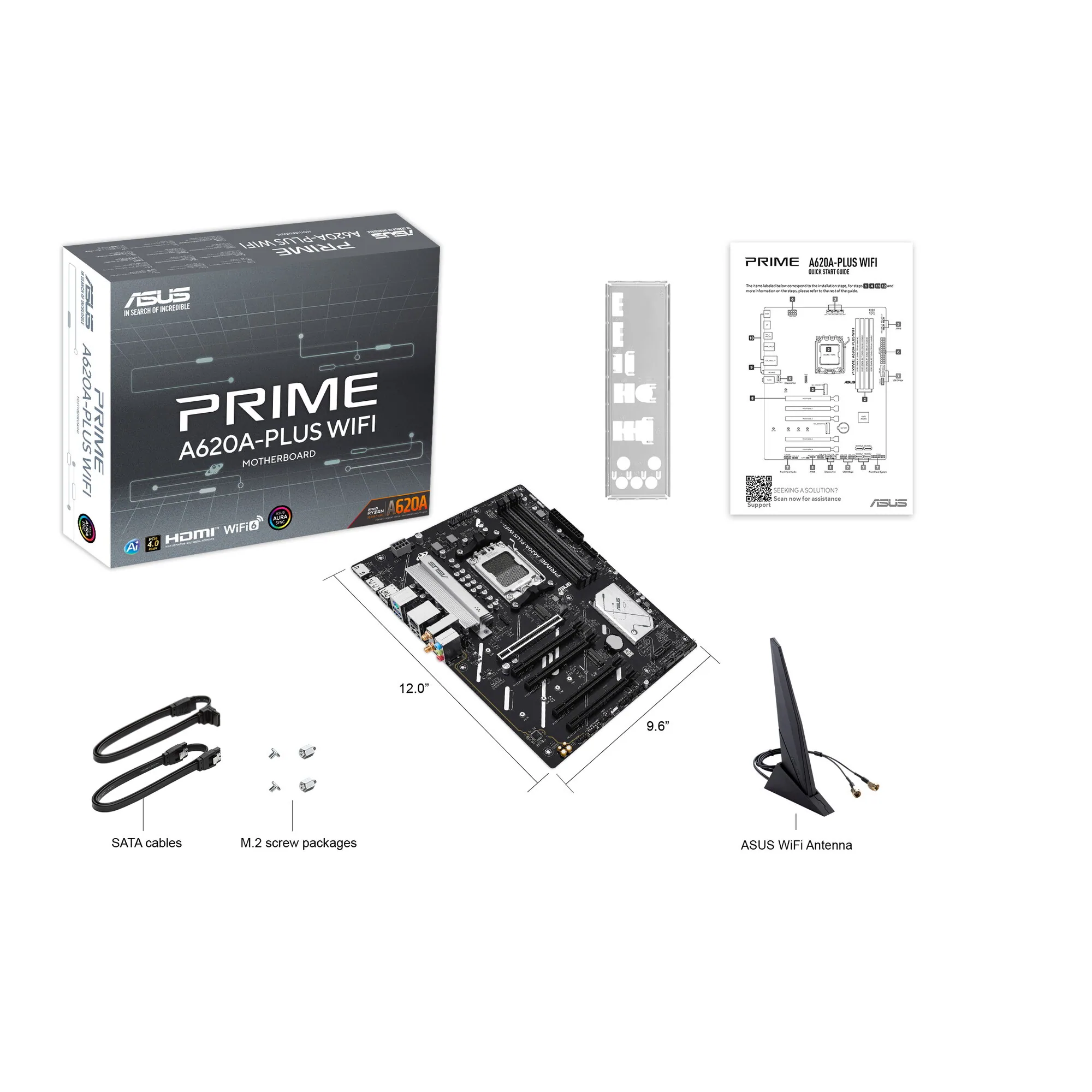 ASUS PRIME A620A-PLUS WIFI AMD A620A Sockel AM5 ATX – Bild 4