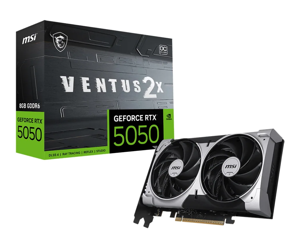 MSI GEFORCE RTX 5050 8G VENTUS 2X OC Grafikkarte NVIDIA 8 GB GDDR6 – Bild 1