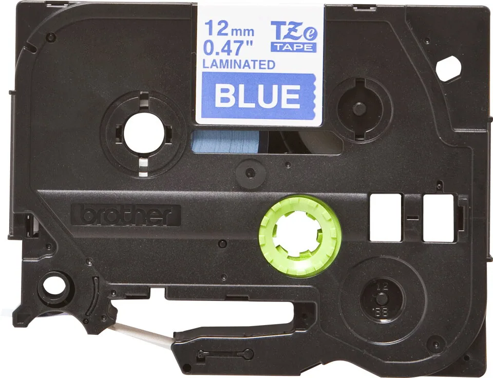 Brother TZE-535 Etiketten erstellendes Band Weiss auf Blau – Bild 2