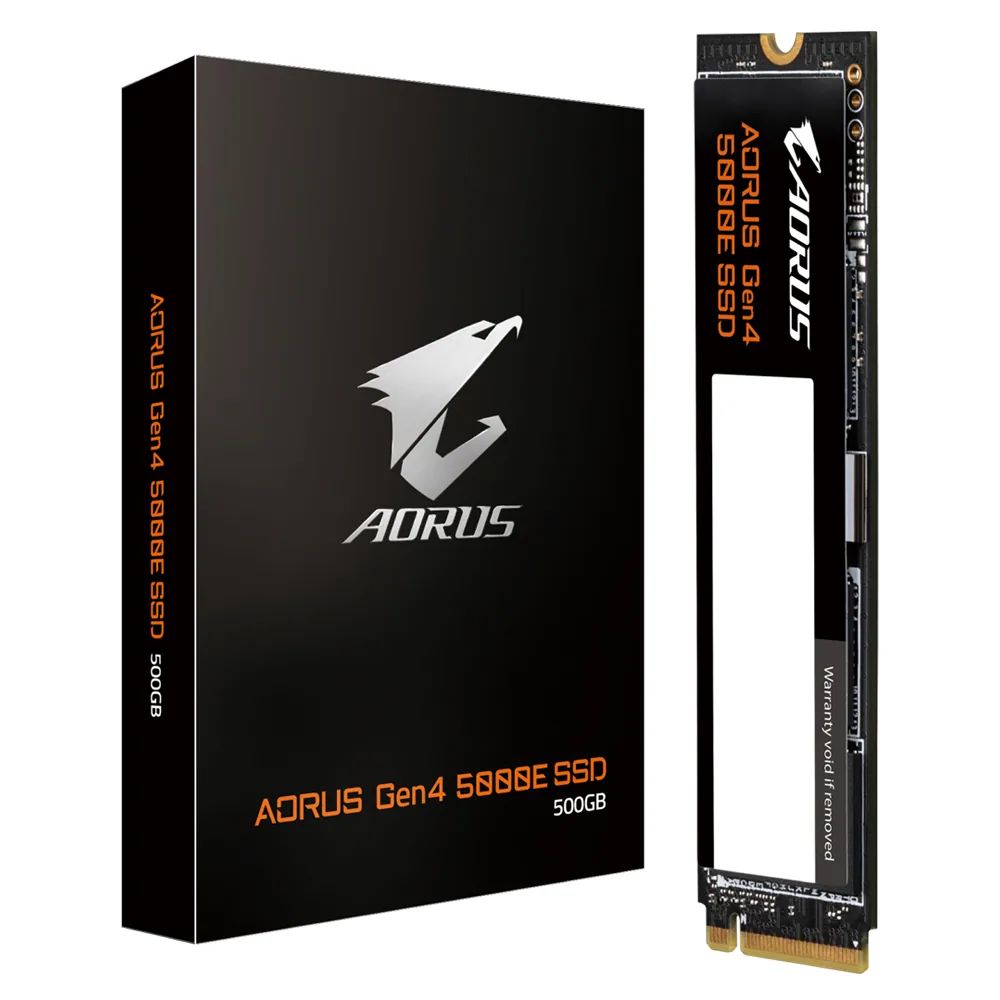 GIGABYTE AORUS Gen4 5000E SSD 500 GB M.2 PCI Express 4.0 NVMe 3D TLC NAND – Bild 1
