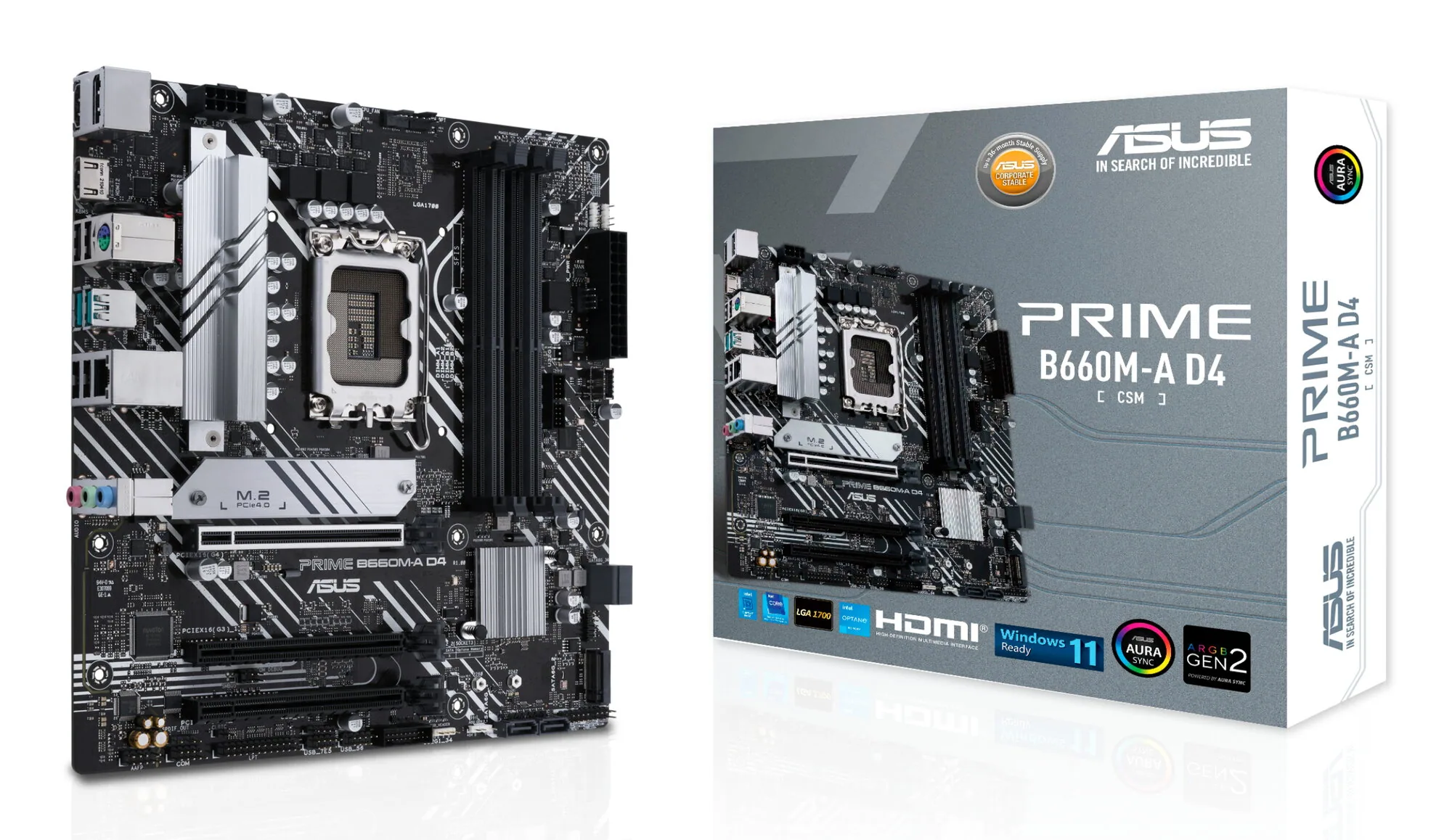 ASUS PRIME B660M-A D4-CSM Intel B660 LGA 1700 micro ATX – Bild 1