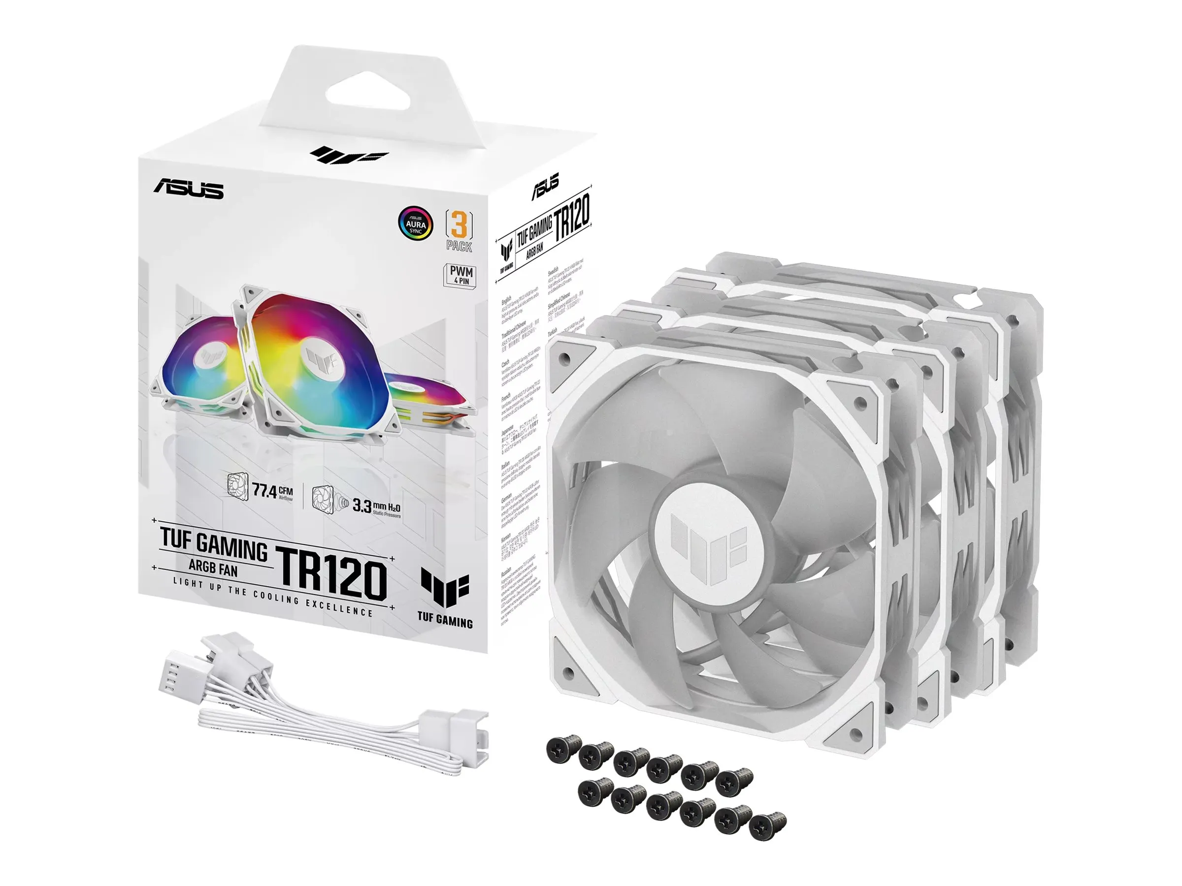 ASUS Lüfter TUF GAMING TR120 FAN ARGB WHT 3IN1