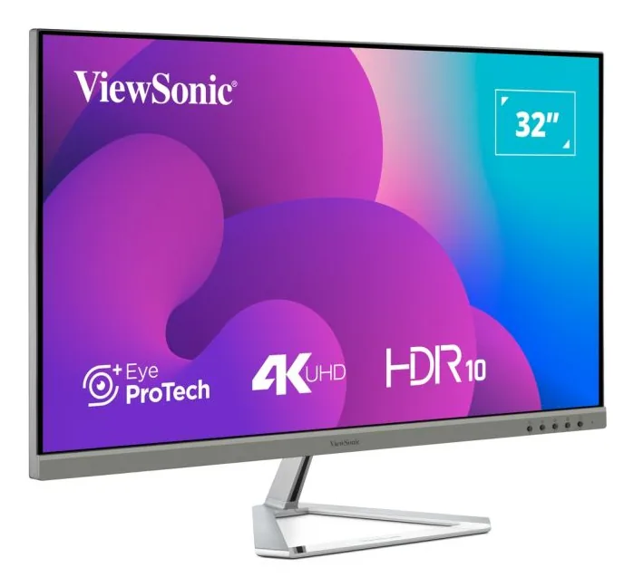 Viewsonic VX3276-4K-MHD-2 Computerbildschirm 81,3 cm (32") 3840 x 2160 Pixel 4K Ultra HD LCD Schwarz, Silber – Bild 3