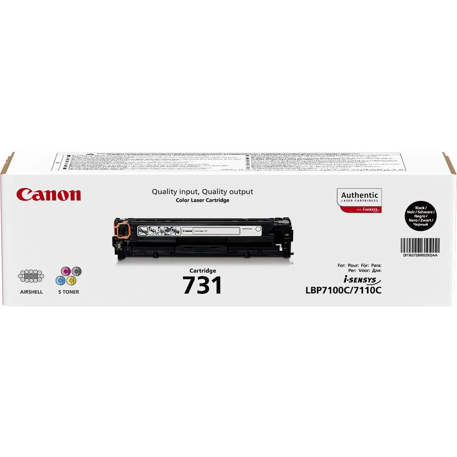 Canon 731 Tonerkartusche 1 Stück(e) Original Schwarz – Bild 3