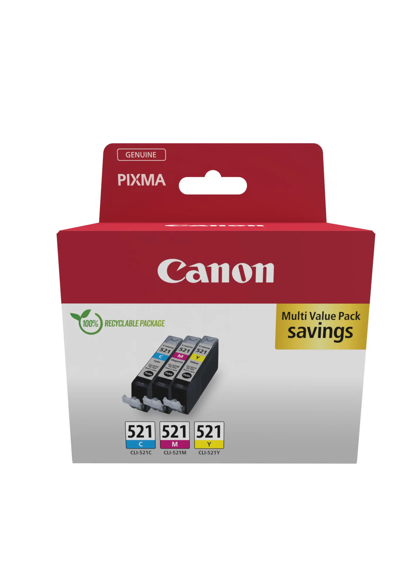 Canon CLI-521 C/M/Y Multipack – Bild 1