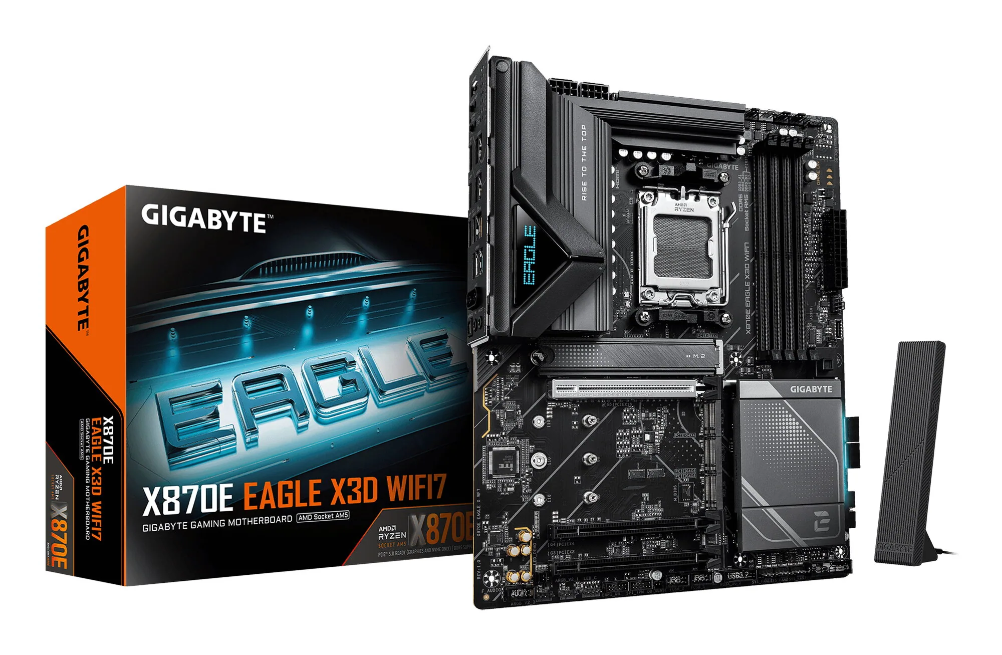GIGABYTE X870E EAGLE X3D WIFI7 Mainboard – Bild 1