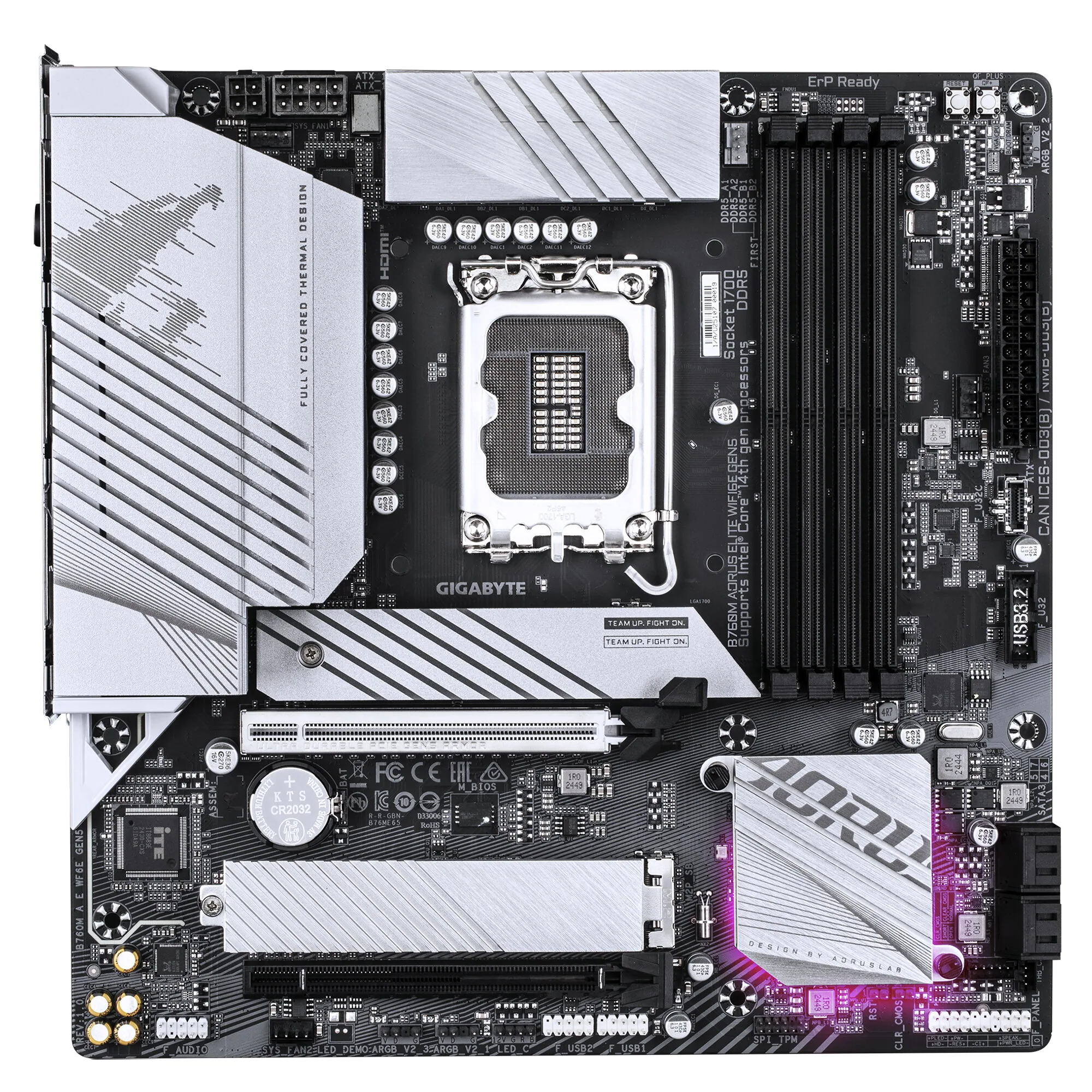 GIGABYTE B760M AORUS ELITE WIFI6E GEN5 Mainboard – Bild 2