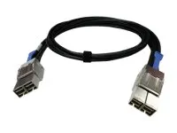 QNAP CAB-PCIE10M-8644-8X Serial Attached SCSI (SAS)-Kabel 1 m Schwarz