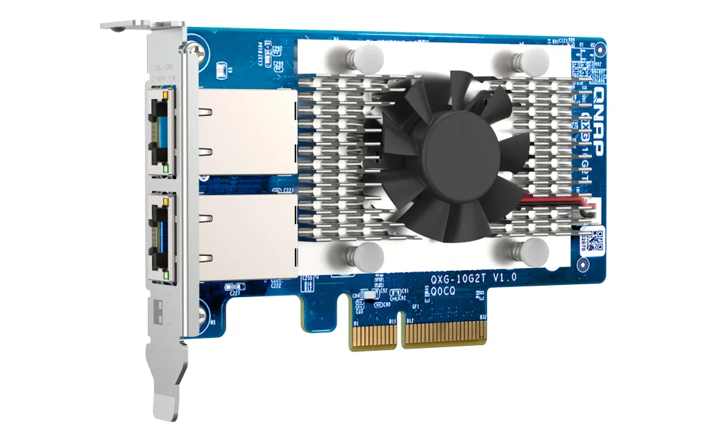 QNAP QXG-10G2T Netzwerkkarte Eingebaut Ethernet 10000 Mbit/s – Bild 1