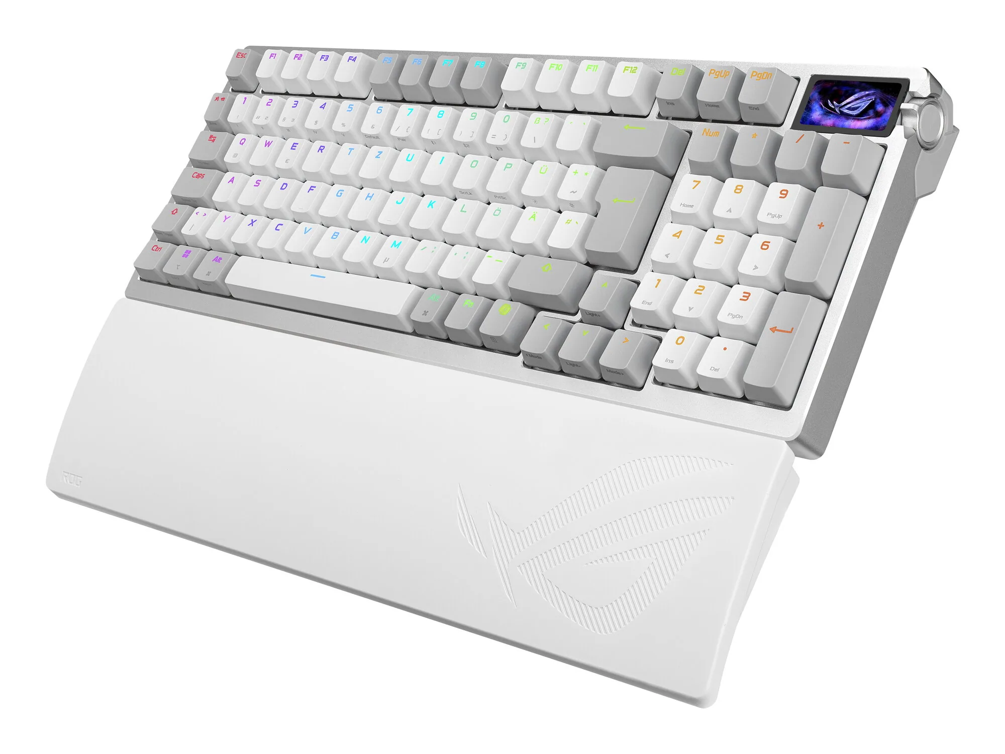 ASUS ROG Azoth 96 HE Tastatur Gaming USB + RF Wireless + Bluetooth QWERTZ Deutsch Weiß – Bild 3