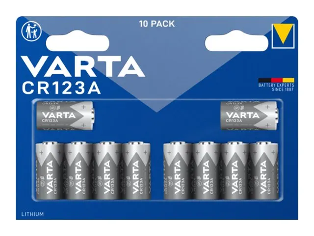Varta Batterie Photo Lithium Cylindrical CR123A Blister 10