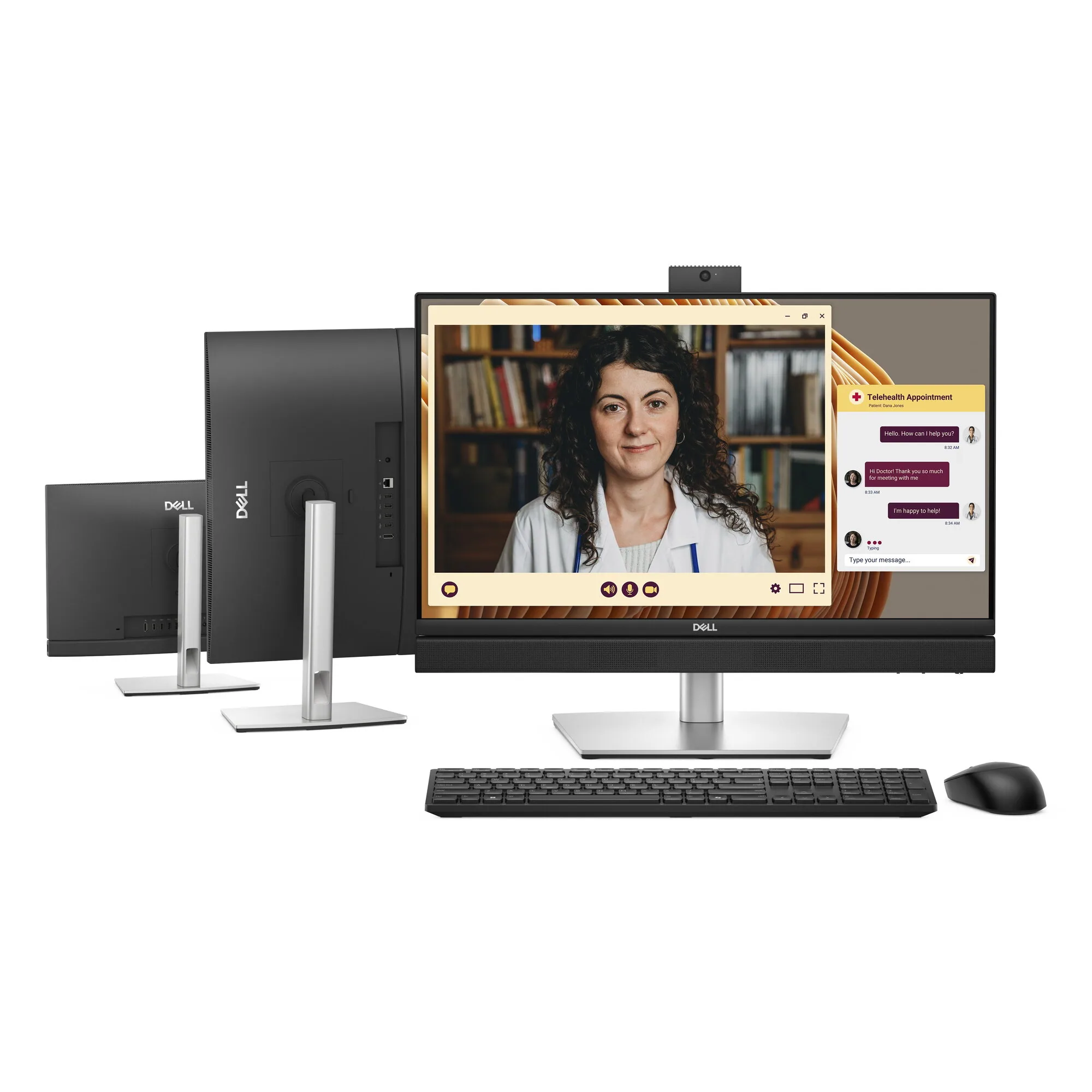 DELL Pro QC24251 Intel® Core™ i5 i5-14500T 61 cm (24") 1920 x 1080 Pixel All-in-One-PC 16 GB DDR5-SDRAM 512 GB SSD Windows 11 Pro Wi-Fi 6E (802.11ax) Schwarz – Bild 1