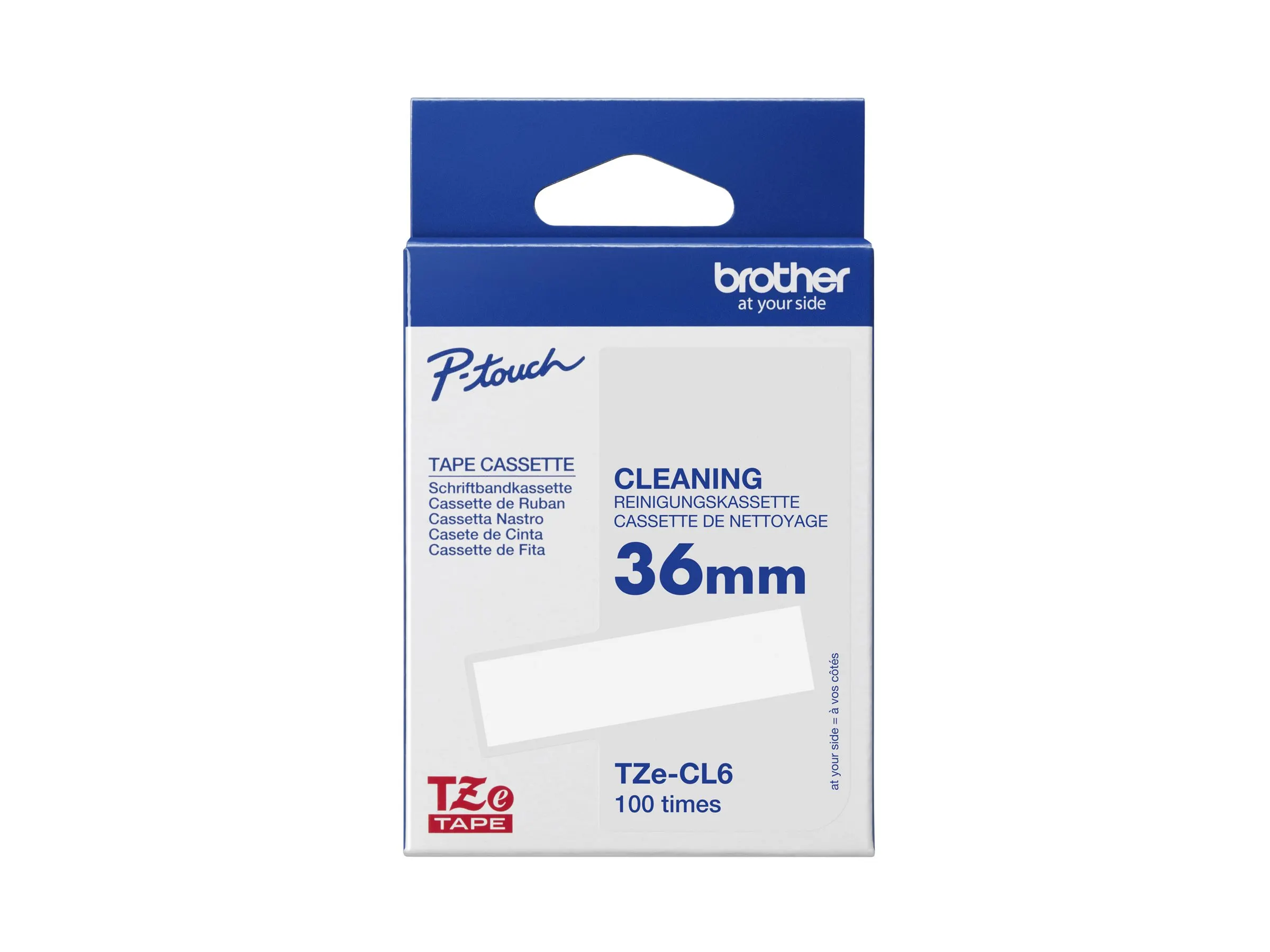 Reinigungskassette Brother 36mm, bis 100 Durchläufe