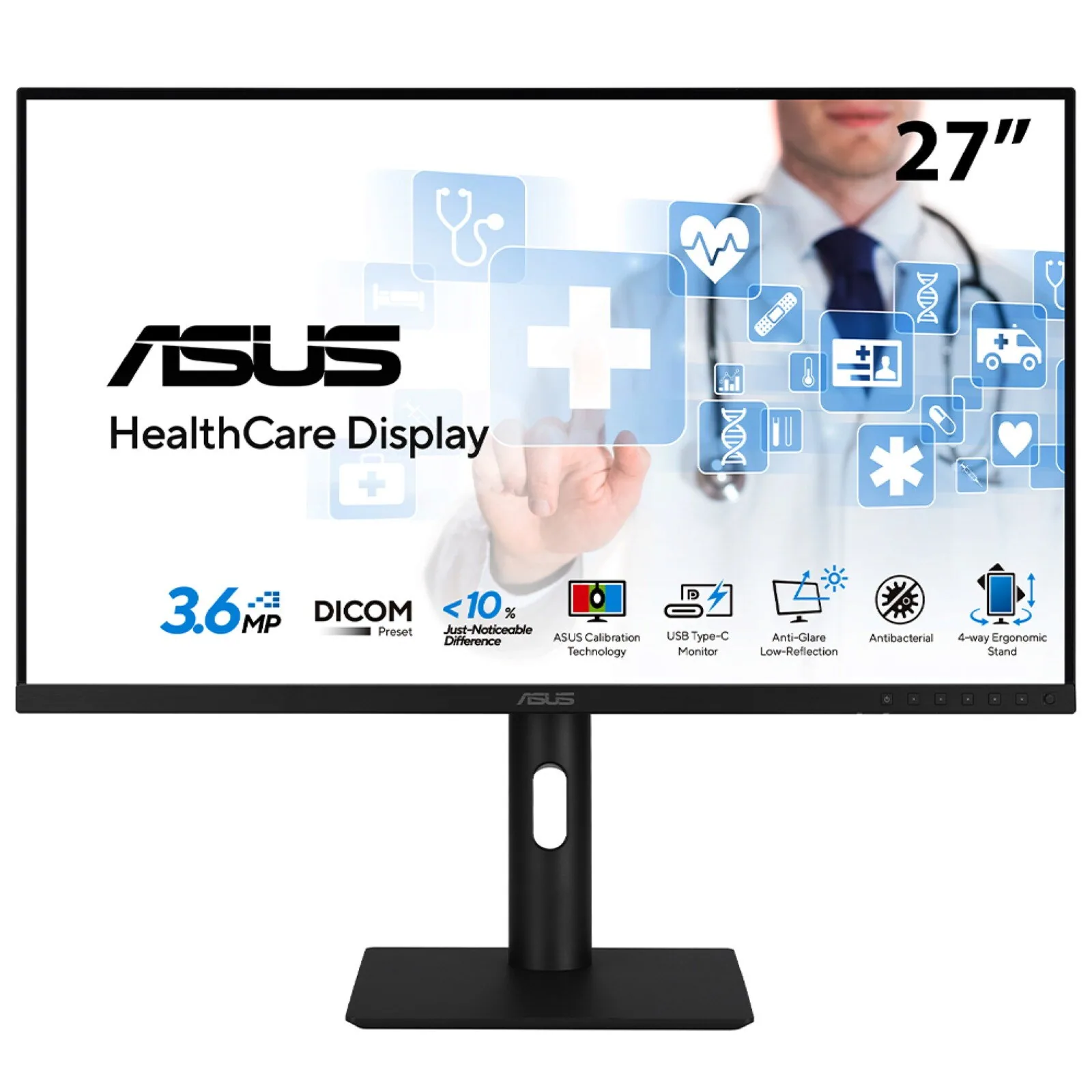 ASUS HA2741A Computerbildschirm 68,6 cm (27") 2560 x 1440 Pixel Quad HD LCD Schwarz – Bild 1