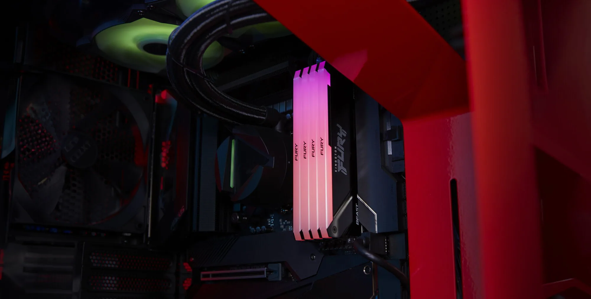 Kingston Technology FURY Beast 16GB 3200MT/s DDR4 CL16 DIMM (2er-Kit) RGB – Bild 5