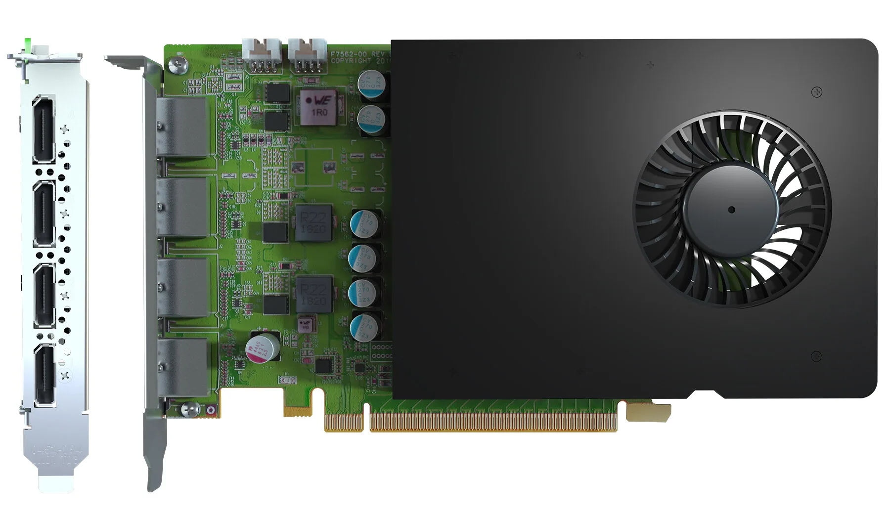 Matrox D-Series D1480 Quad DisplayPort Graphics Card / D1480-E4GB – Bild 1
