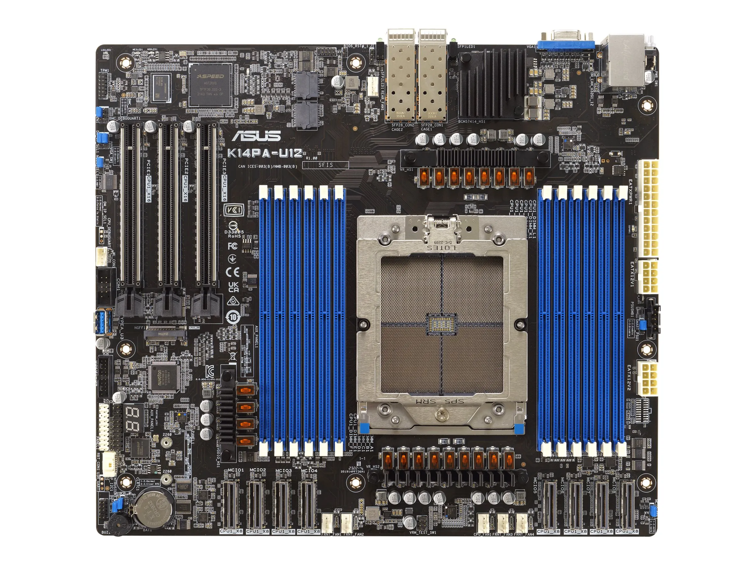 ASUS K14PA-U12/ASMB11    CEB  1x LGA 6096 DDR5  2x25G