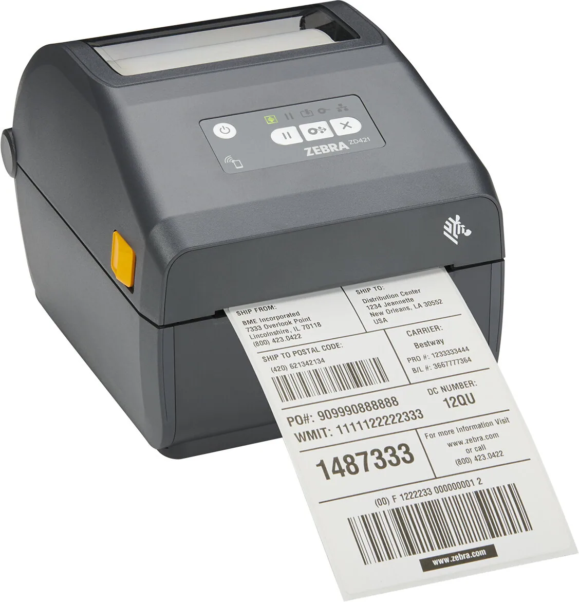 Zebra ZD421 Etikettendrucker Wärmeübertragung 300 x 300 DPI 305 mm/sek Verkabelt & Kabellos Ethernet/LAN Bluetooth – Bild 1