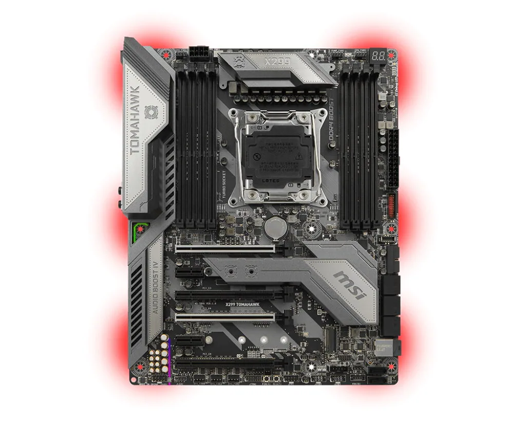 MSI X299 TOMAHAWK Intel® X299 LGA 2066 (Socket R4) ATX – Bild 3