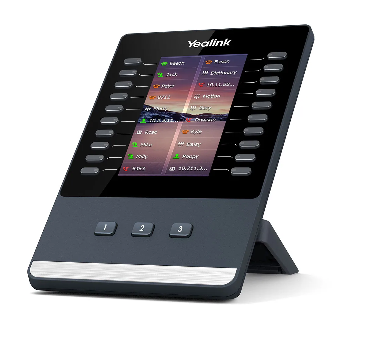 Yealink EXP43 IP-Add-On-Modul Schwarz, Grau 23 Tasten – Bild 1