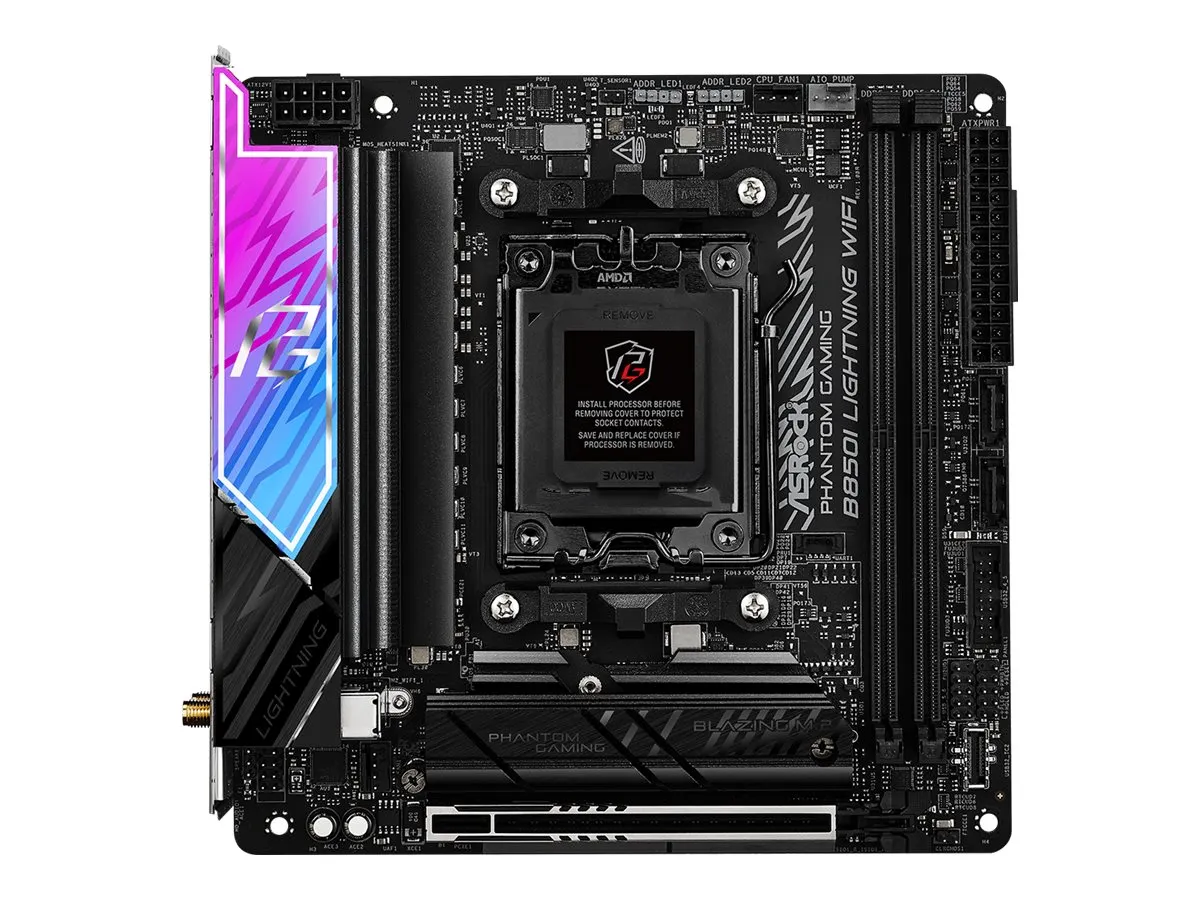 ASRock B850I Lightning WiFi AM5 mITX HDMI/USB-C DDR5