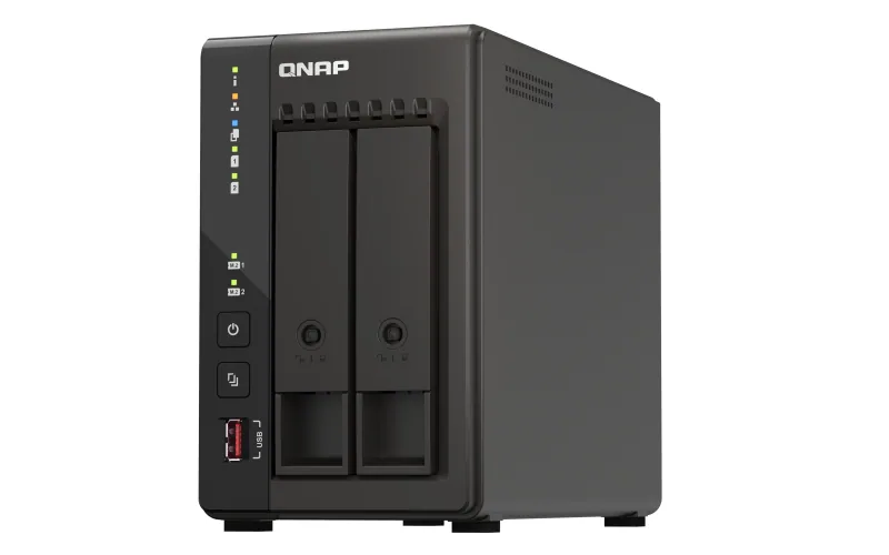 QNAP TS-253E NAS Tower Intel® Celeron® J6412 8 GB 0 TB QNAP QTS Schwarz – Bild 1