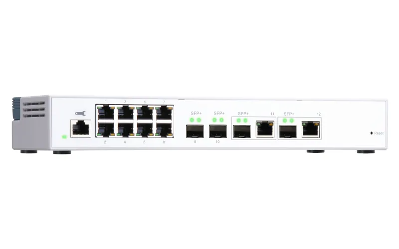 QNAP QSW-M408-2C Netzwerk-Switch Managed L2 10G Ethernet (100/1000/10000) Weiß – Bild 3