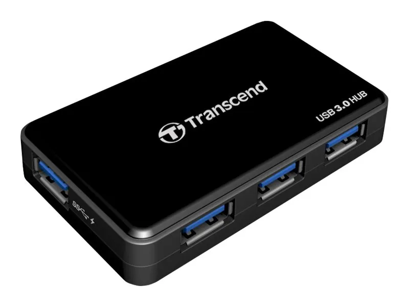 USB-HUB  4-Port Transcend USB3.0 HUB3K          mit Netzteil