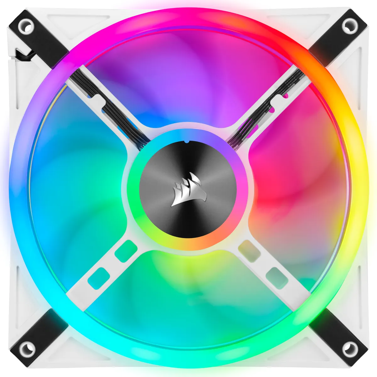 Corsair Lüfter 140*140*25 QL140 RGB LED Fan Weiß, Single