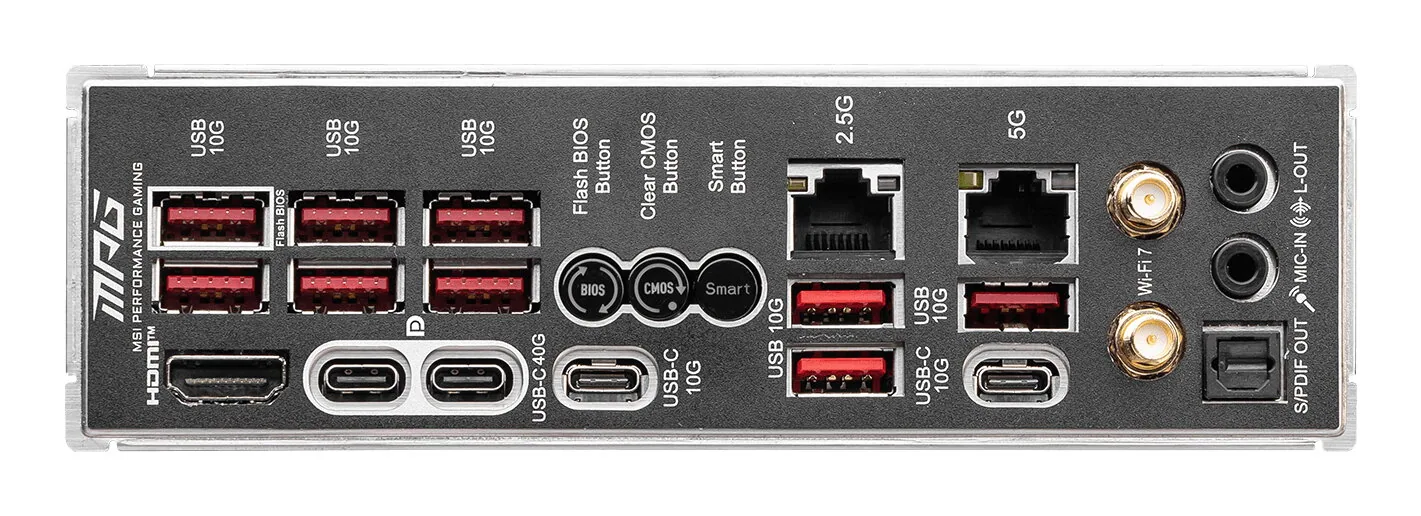 MSI MPG X870E CARBON WIFI Motherboard AMD X870E Sockel AM5 ATX – Bild 5