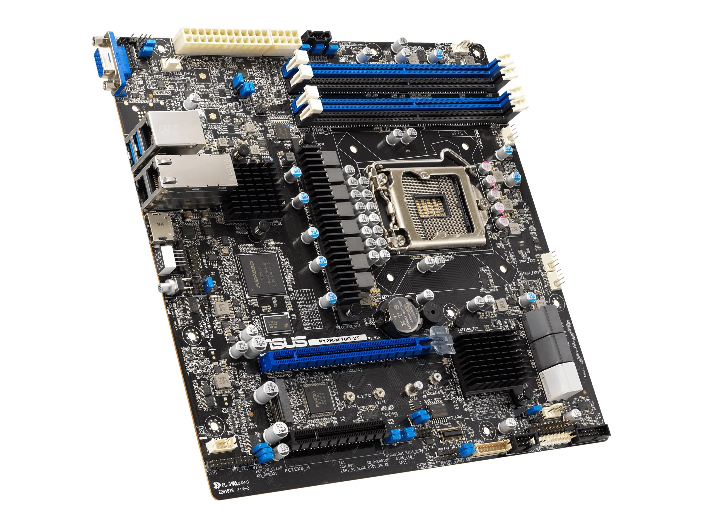 ASUS P12R-M/10G-2T  microATX  1x LGA 1200 DDR4  2x1G  ASMB10