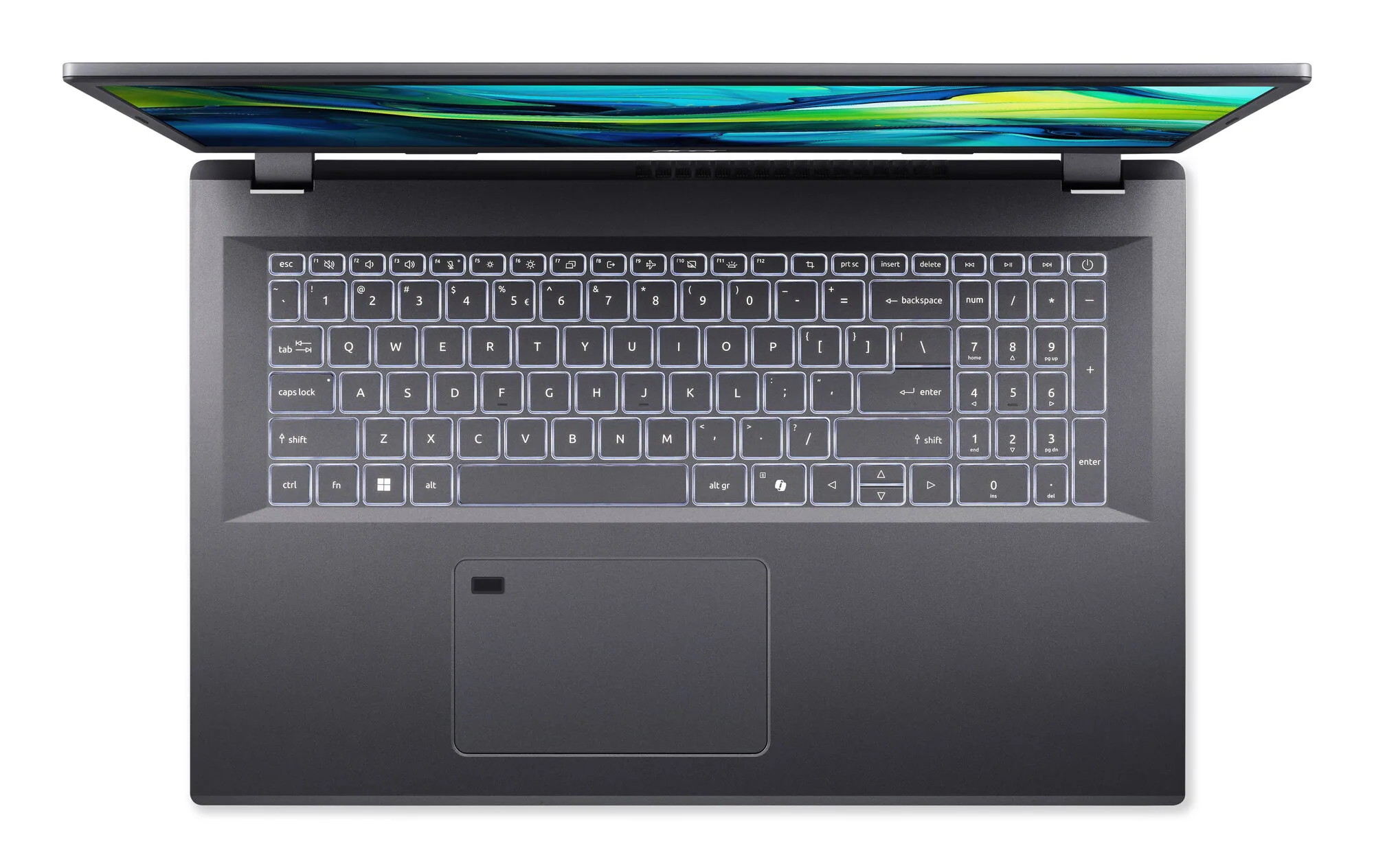 Acer Aspire A17-51M-79VS Intel Core 7 150U Laptop 43,9 cm (17.3") Full HD 16 GB LPDDR5-SDRAM 1 TB SSD Wi-Fi 6E (802.11ax) Windows 11 Pro Grau – Bild 3