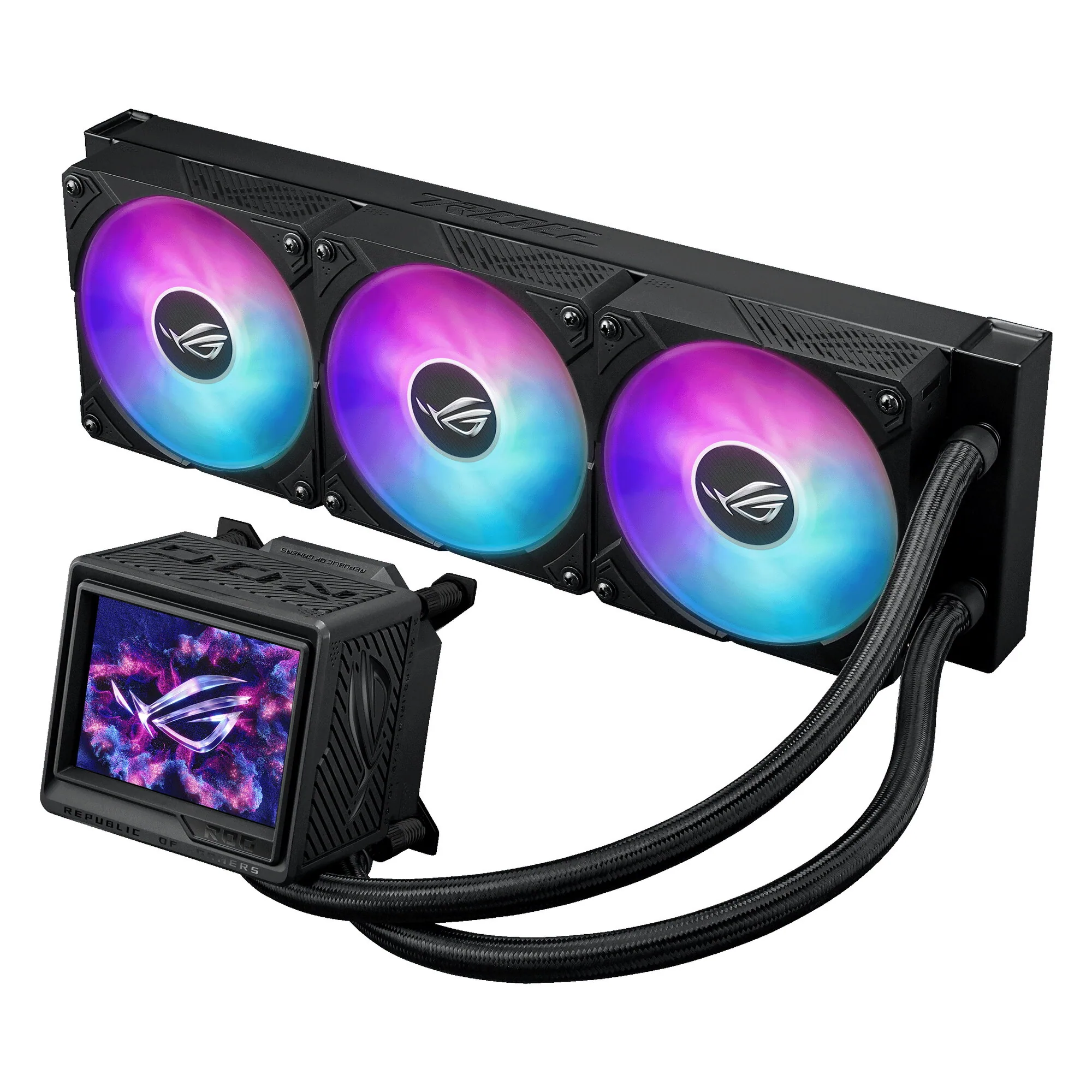 ASUS ROG Ryujin III 360 ARGB Extreme Computergehäuse All-in-One-Flüssigkeitskühler 12 cm Schwarz – Bild 4