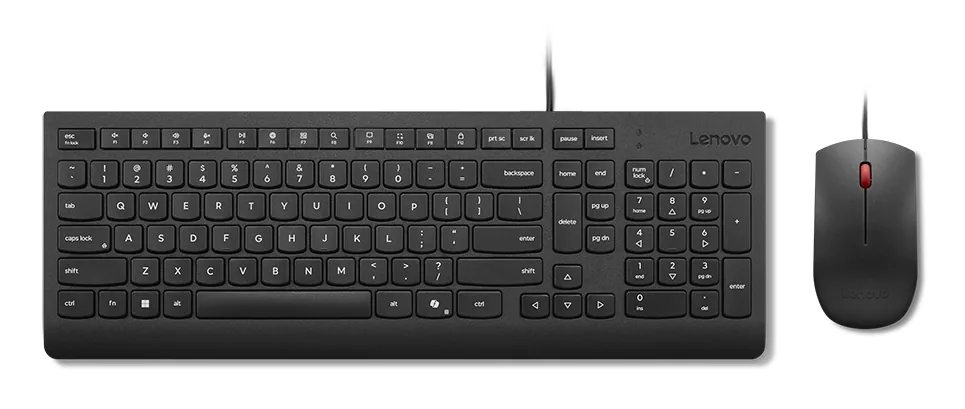 Lenovo 4X31R64433 Tastatur Maus enthalten Heimbüro USB Finnisch, Schwedisch Schwarz – Bild 1