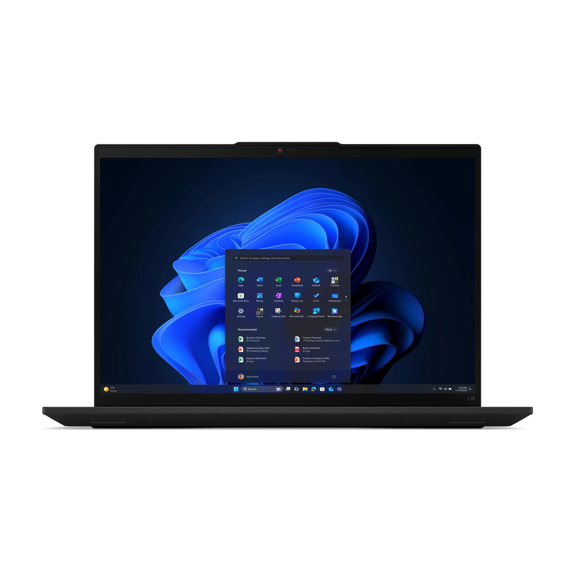 Lenovo ThinkPad L16 Gen 2 (AMD) AMD Ryzen™ 5 PRO 215 Laptop 40,6 cm (16") WUXGA 16 GB DDR5-SDRAM 512 GB SSD Wi-Fi 7 (802.11be) Windows 11 Pro Schwarz Deutsch – Bild 5