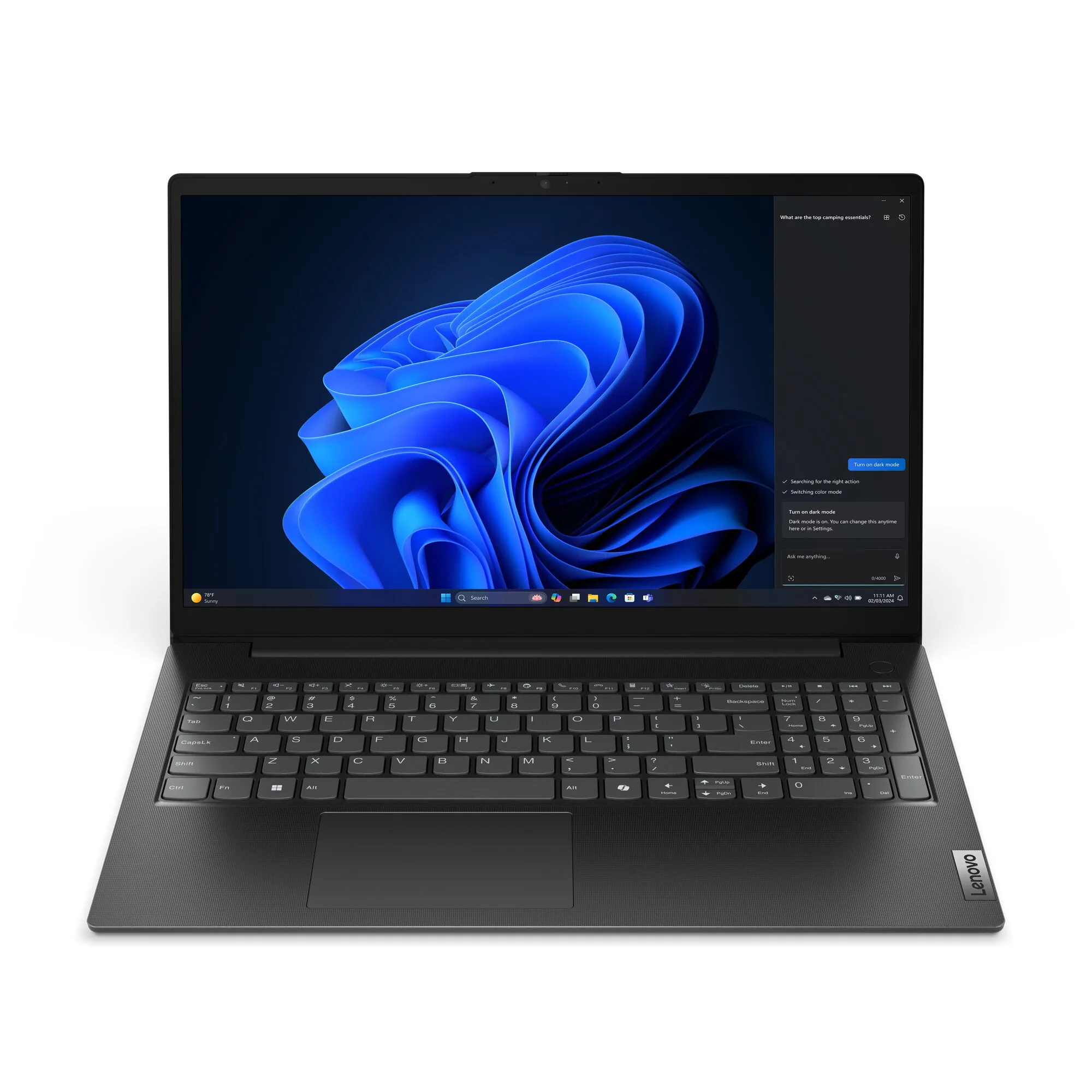 Lenovo V15 G5 IRL Intel® Core™ i5 i5-13420H Laptop 39,6 cm (15.6") Full HD 16 GB DDR5-SDRAM 512 GB SSD Wi-Fi 6 (802.11ax) Windows 11 Pro Schwarz Deutsch – Bild 1