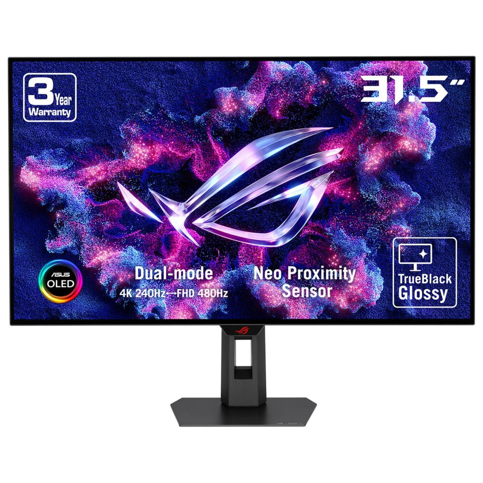 ASUS ROG Strix XG32UCWMG Computerbildschirm 80 cm (31.5") 3840 x 2160 Pixel 4K Ultra HD OLED Schwarz – Bild 1